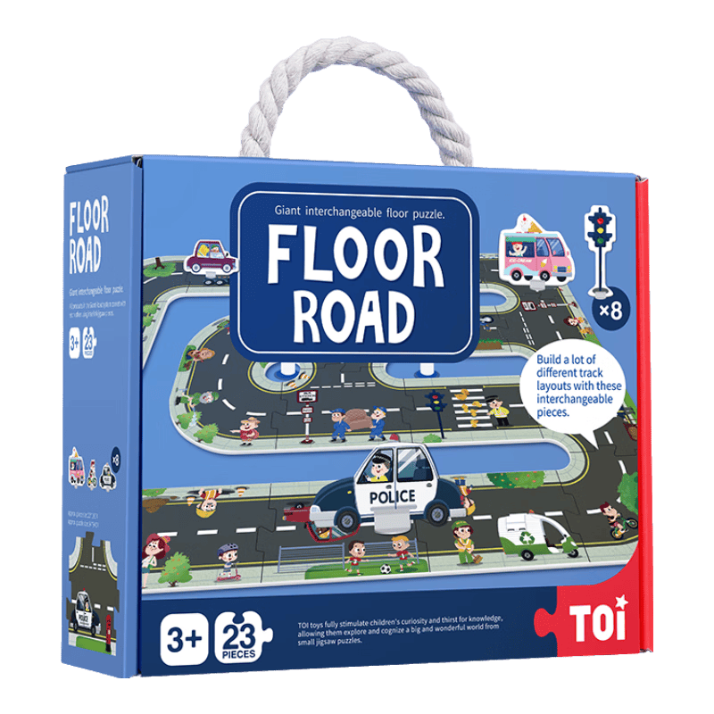 飞扬——TOI儿童拼图巨幅公路款新葡京娱乐城让孩子的创意在拼图中